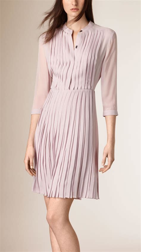 burberry pleated lace shirt dress|Burberry Dresses for Women .